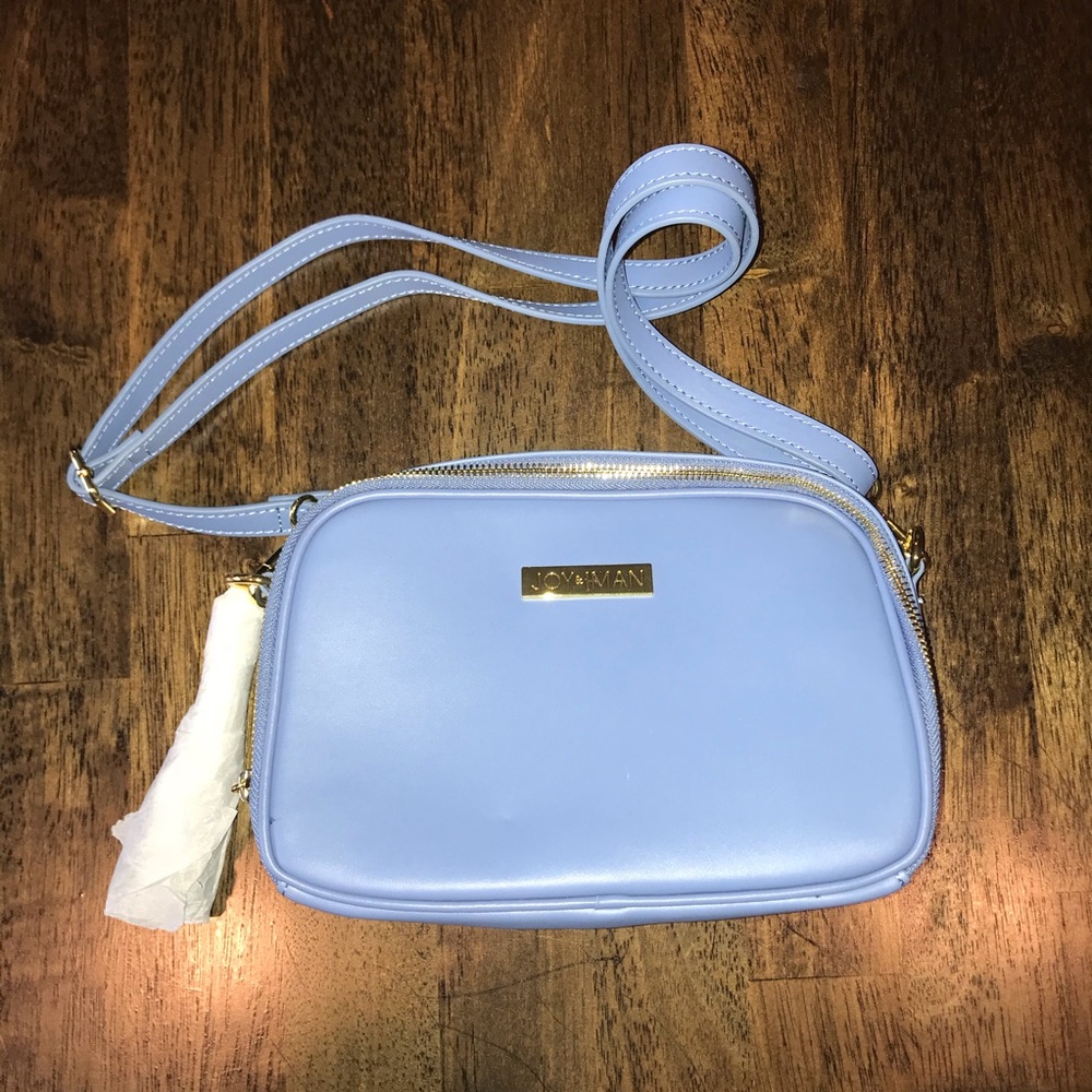 Joy Iman Periwinkle Crossbody Purse